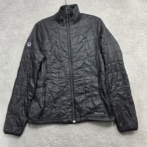 Marmot Calen Full Zip Quilted Jacket Women's Size‎ Medium Solid Black